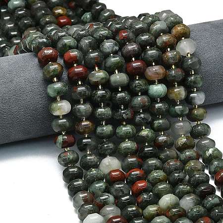 Natural African Bloodstone Beads Strands G-P573-B13-01-1