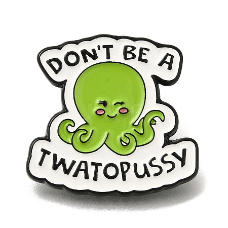 Animal Safety Don't be a Twatapussy Enamel Pins JEWB-L016-07EB-07-1