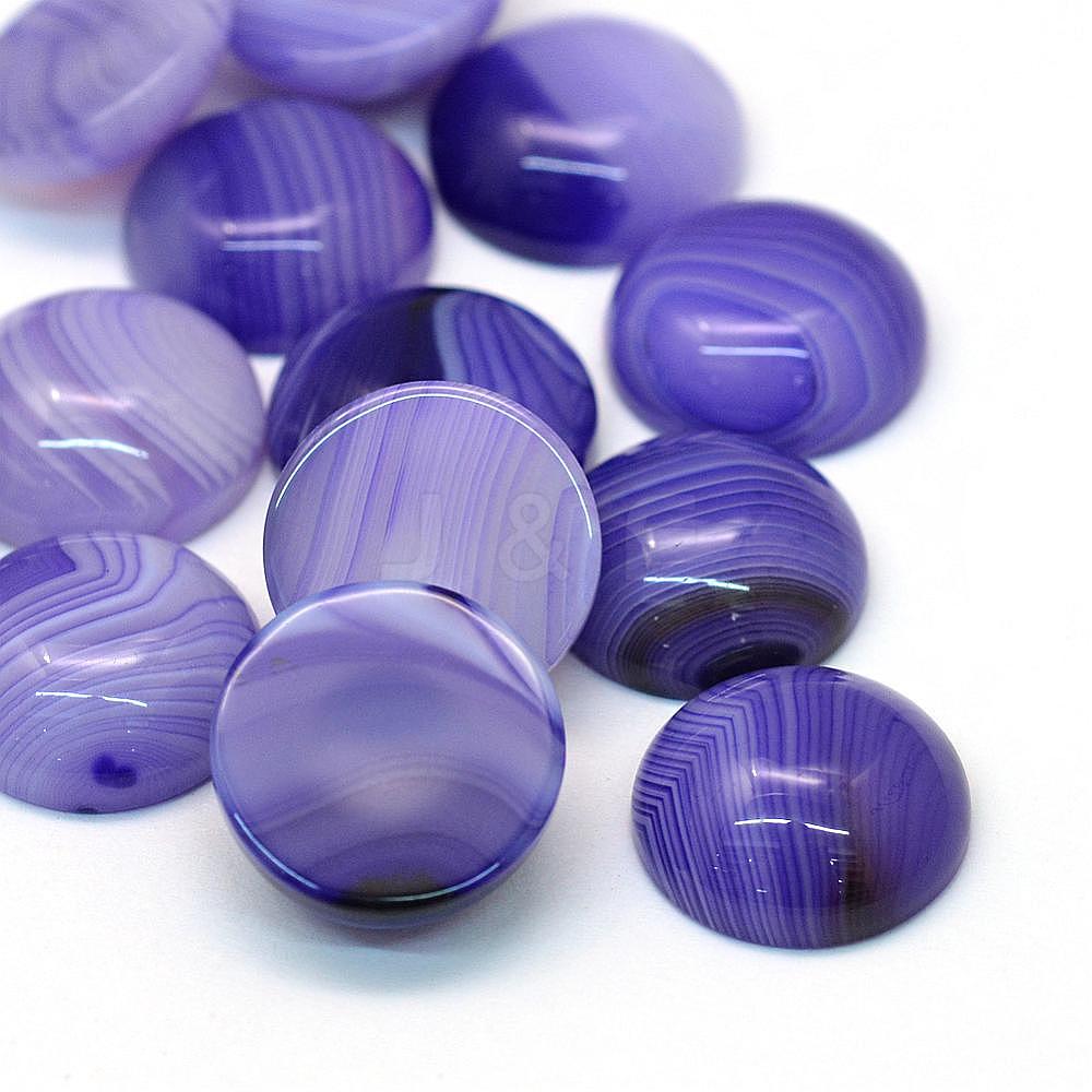 Wholesale Dyed Natural Striped Agate/Banded Agate Cabochons ...