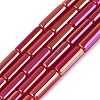 Electroplate Imitation Jade Glass Beads Strands EGLA-Q132-02A-A03-1