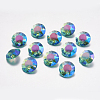 Faceted Glass Rhinestone Charms RGLA-F051-12mm-202PS-1