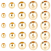 500Pcs 5 Styles Rack Plating Brass Beads KK-BBC0023-24G-7