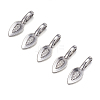 Tibetan Style Alloy Glue-on Flat Pad Bails LS-AB3348Y-NF-3
