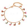 Golden Alloy Enamel Anklets FS-WG7BDB3-08-2