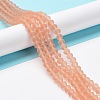 Transparent Glass Beads Strands EGLA-A044-T4mm-MD21-2