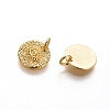 Brass Rough Surface Charms LS-KK-I656-04G-2
