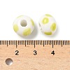 Handmade Porcelain European Beads PORC-C009-01G-3