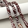 Rice Shape Tibetan Style dZi Beads Strands G-A269-A13-01-1