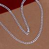Popular Silver Color Plated Brass Curb Chain Necklaces For Men NJEW-BB12724-20-2