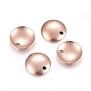 Ion Plating(IP) 304 Stainless Steel Dome Charms STAS-H472-02RG-8mm-1