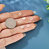 6Pcs 925 Sterling Silver Hollow Initial Beads STER-TA0001-53D-7