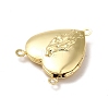 Rack Plating Brass Locket Connector Charms LS-KK-K269-07G-RS-3