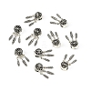 10Pcs Alloy European Beads FIND-YW0009-83AS-1