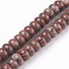 Natural Sesame Jasper/Kiwi Jasper Bead Strands G-O162-05-6x10mm-1