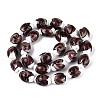 Handmade Gold Sand Lampwork Beads Strands LAMP-Q041-09E-2