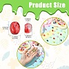 216Pcs 12 Colors Transparent Glass Beads DGLA-CJ0001-04-2
