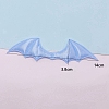 Bat Wing Shape Sew on Double-sided Satin Ornament Accessories PW-WG94526-06-2