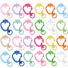 30Pcs Spray Painted Alloy Swivel Lobster Claw Clasps FIND-SC0014-91-1