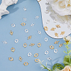 40Pcs 4 Styles Brass Connector Charms KK-FI0001-09-5