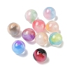 Luminous Two Tone Resin & Glitter Powder Beads RESI-F073-04-2