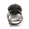 Natural Labradorite Adjustable Rings RJEW-K269-06AS-3