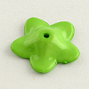 Opaque Acrylic Flower Bead Caps SACR-Q099-M53-3