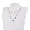 Natural & Synthetic Mixed Gemstone Necklaces NJEW-JN02288-M-4