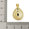 Rack Plating Brass Pave Cubic Zirconia Pendants KK-U029-28G-08-3