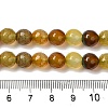 Dyed & Heated Natural Dragon Veins Agate Beads Strands G-P539-A01-26-5