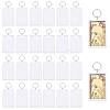 24 Bags Acrylic & Iron Photo Frame Keychains AJEW-GL0003-43-1