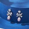 Natural Pearl Ear Studs EJEW-P286-50P-4