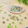 40Pcs 4 Colors Resin European Beads RPDL-TA0001-15-6