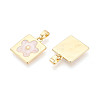 Brass with Enamel Pendants KK-T073-56B-G-2