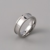 201 Stainless Steel Grooved Finger Ring Settings LS-STAS-WH0027-27B-P-1