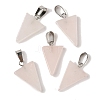 Natural Rose Quartz Pendants G-B127-04P-13-2