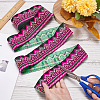 Ethnic Style Embroidery Polyester Ribbon OCOR-WH0047-84B-5