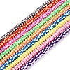 9 Strands 9 Colors Handmade Polymer Clay Beads CLAY-TA0001-53-2