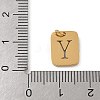 304 Stainless Steel Charms STAS-R001-01G-Y-3