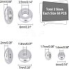 180Pcs 3 Style 304 Stainless Steel Spacer Beads STAS-DC0002-18-2