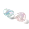 Valentine's Day UV Plating Iridescent Acrylic Beads MACR-D032-06-3