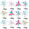 PE Plastic with Laser Alligator Hair Clips for Girl PHAR-TAC0007-05-1