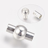 Rack Plating Brass Magnetic Clasps KK-G230-4mm-S-NF-2