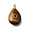 Natural Tiger Eye Pendants GG-CBA7610-07G-06-1