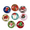 Christmas Handmade Lampwork Enamel Beads LAMP-C020-03-1