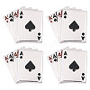 CHGCRAFT 4Pcs Playing Card Enamel Brooch JEWB-CA0001-47-1