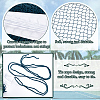 2Pcs 2 Colors Portable Polyester Badminton Net AJEW-NB0006-65-4