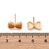 Brass Stud Earrings EJEW-D288-16G-3