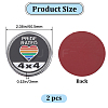Flat Round Aluminum Car Decorative Stickers DIY-WH0504-30A-2