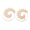 Alloy Spiral Vortex Dangle Earrings for Women EJEW-WH0011-49KCG-06-1