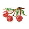 Litchi Enamel Pins JEWB-R051-08G-1